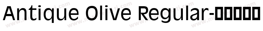 Antique Olive Regular字体转换